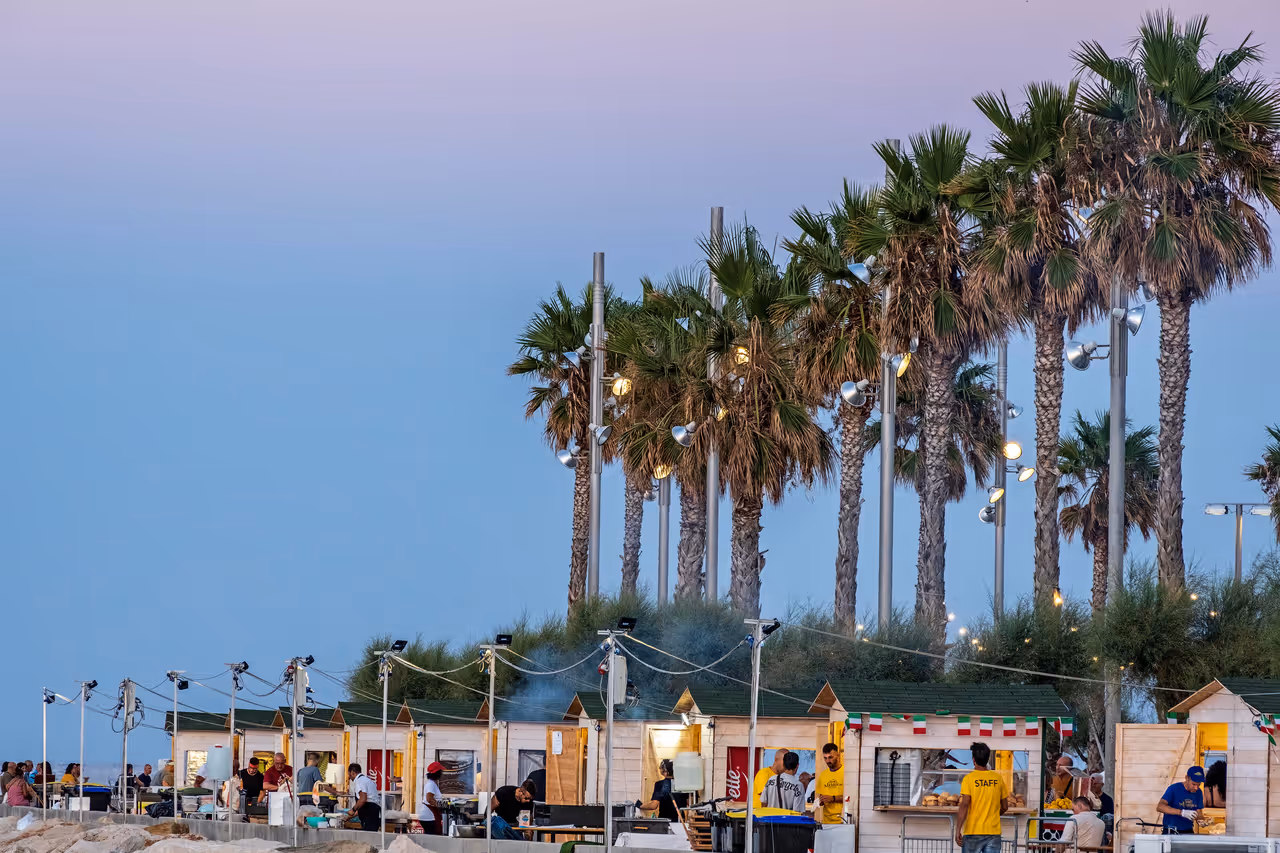 Monumental seafront promenade in Bari