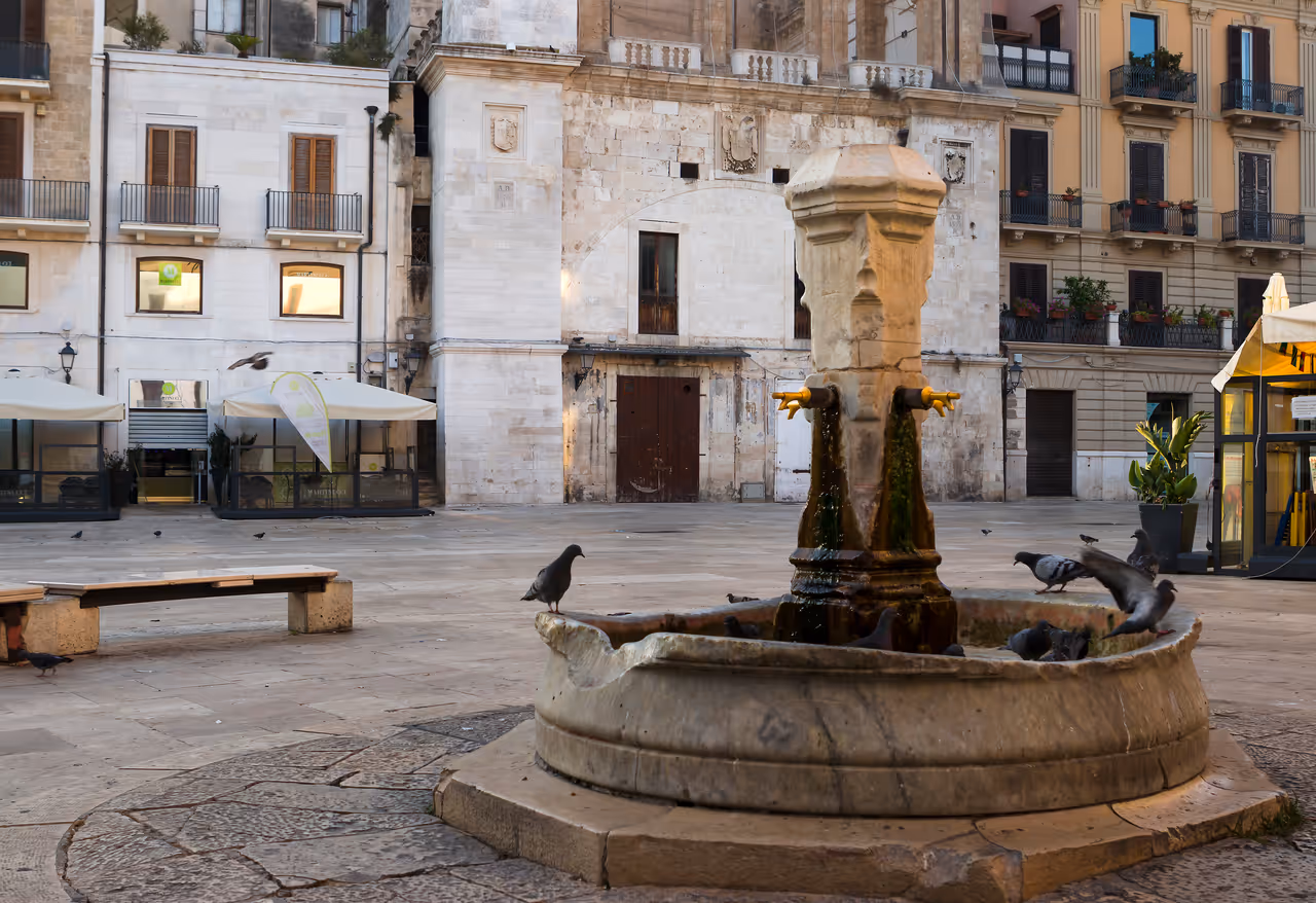Mercantile square district nightlife spot in Bari