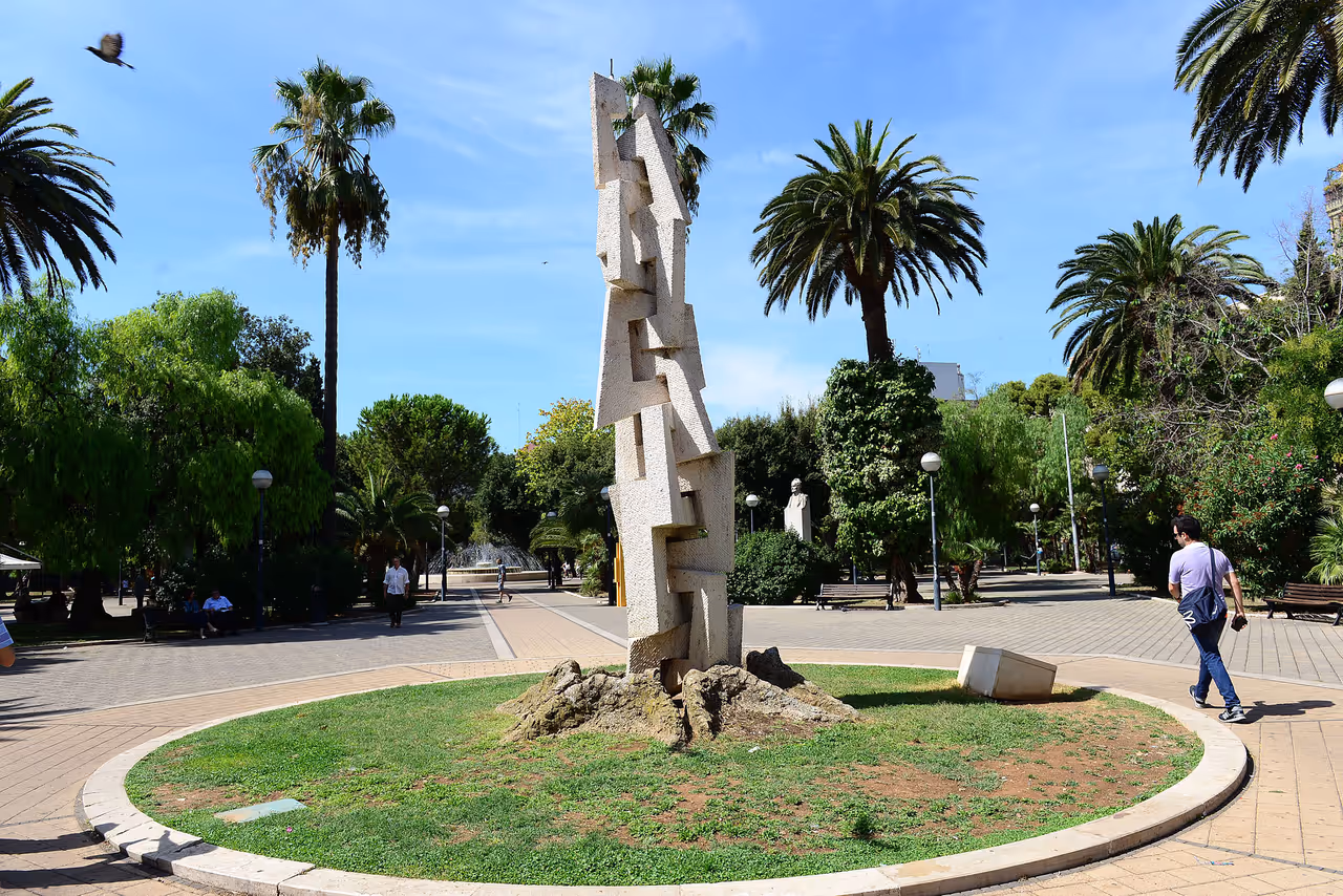 Garibaldi square in Bari