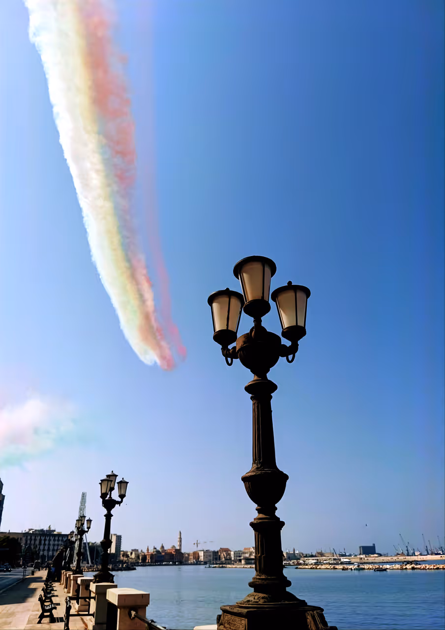 Emperor augustus promenade in Bari