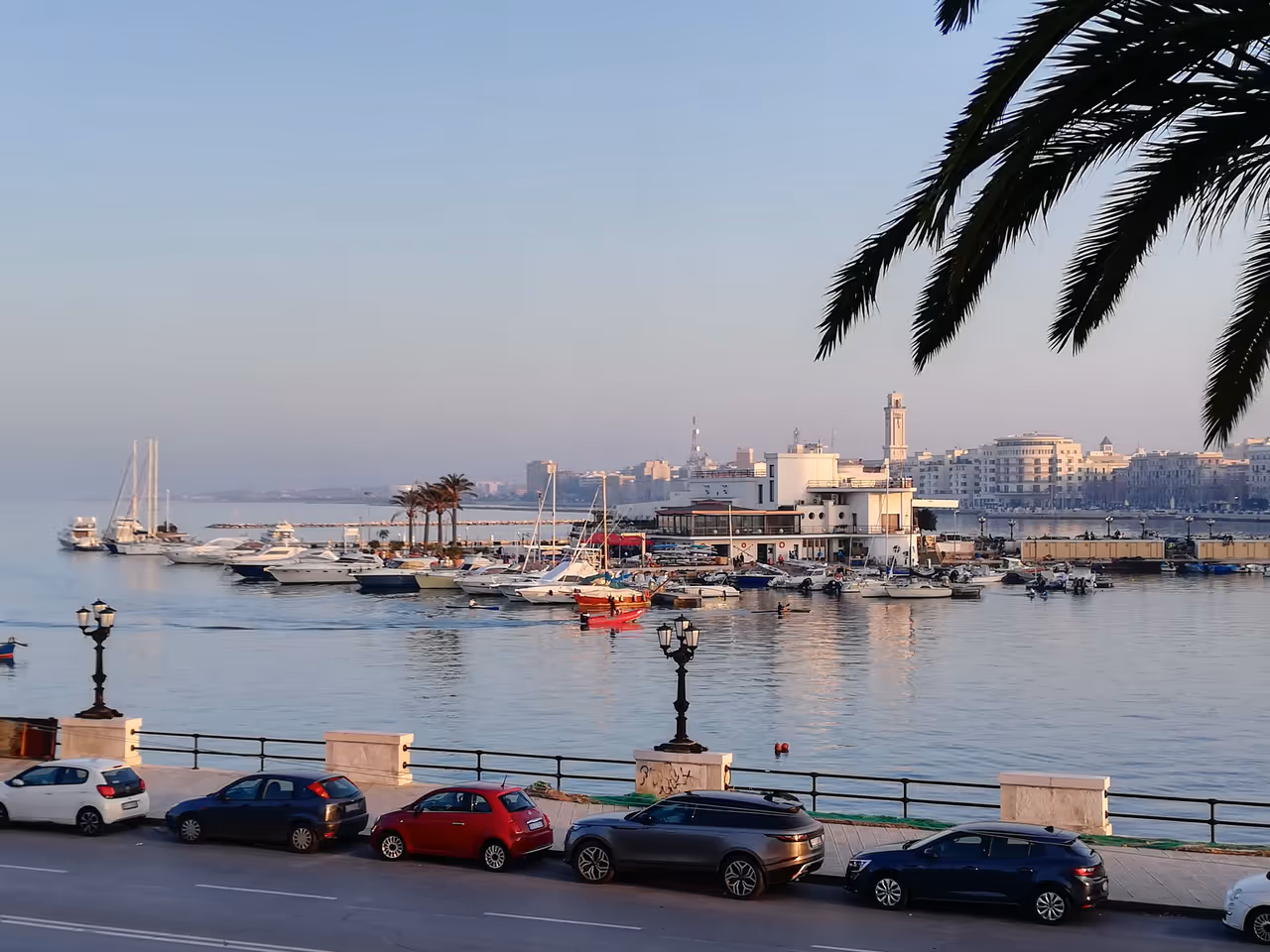 Emperor augustus promenade in Bari