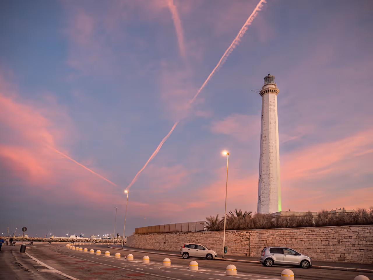 San cataldo lighthouse area in Bari