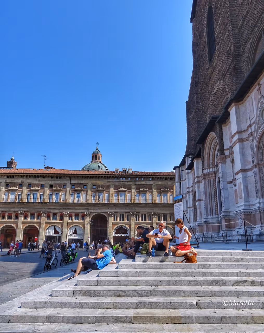 Palace of the banks in Bologna