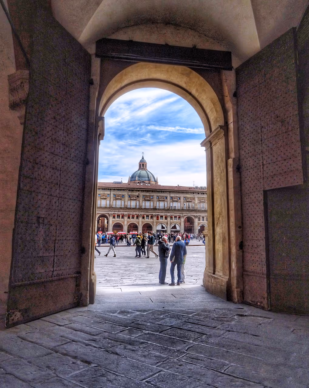 Palace of the banks in Bologna