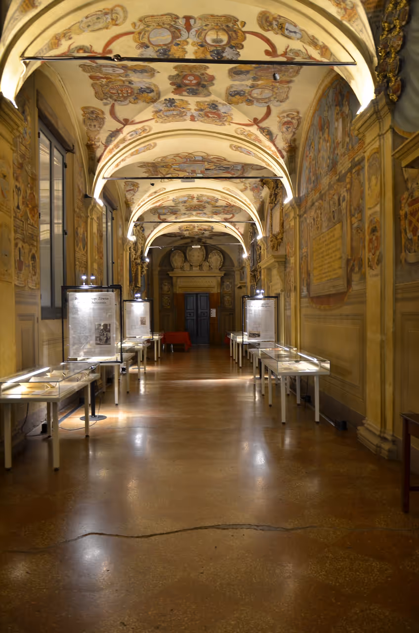 Archiginnasio of in Bologna