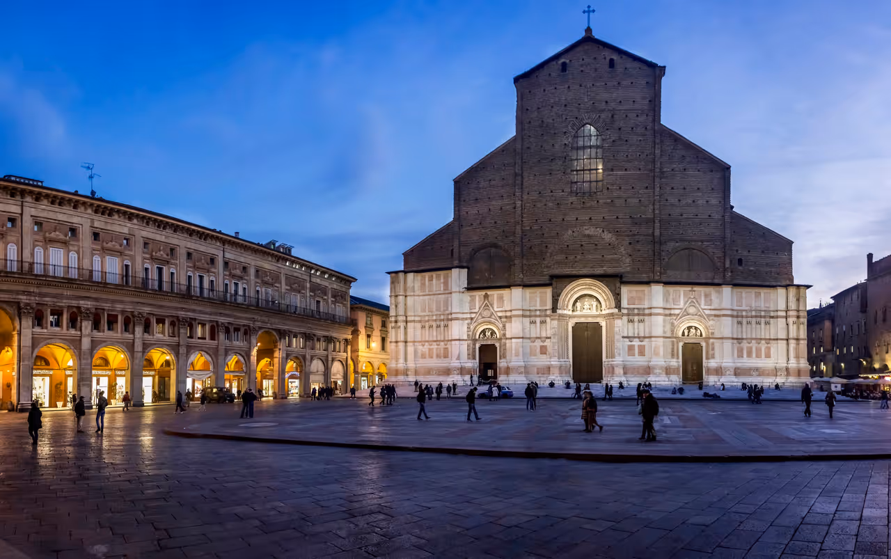 Basilica of san petronio in Bologna