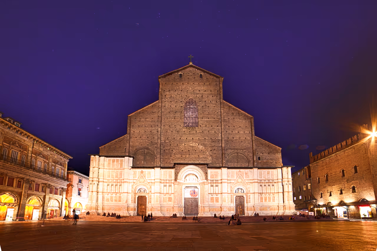 Basilica of san petronio in Bologna