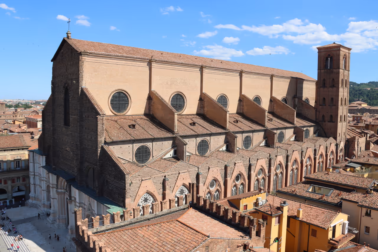 Basilica of san petronio in Bologna
