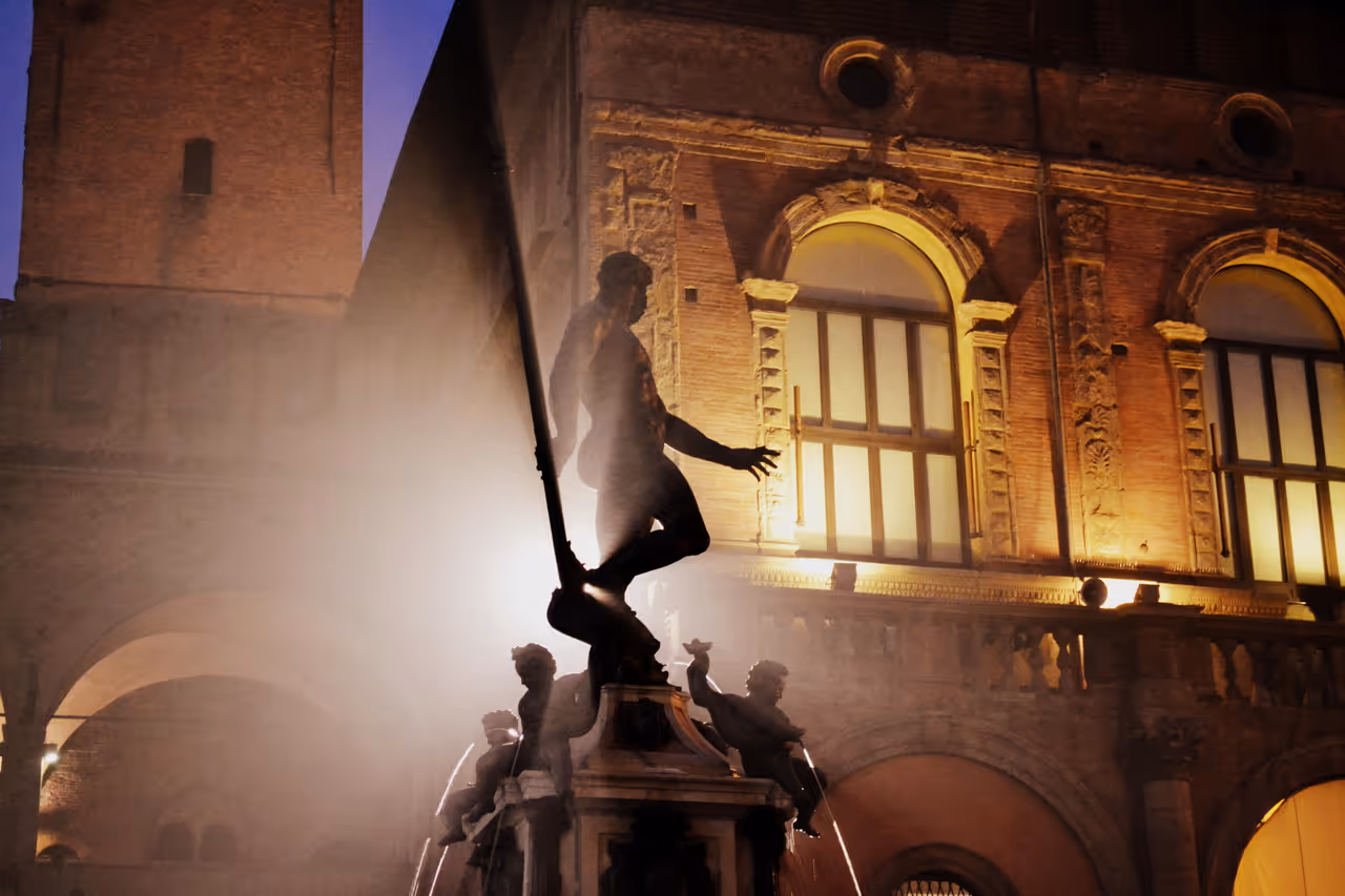Fountain of neptune in Bologna