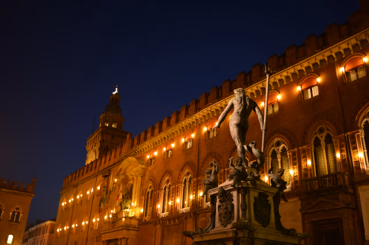 Fountain of neptune in Bologna