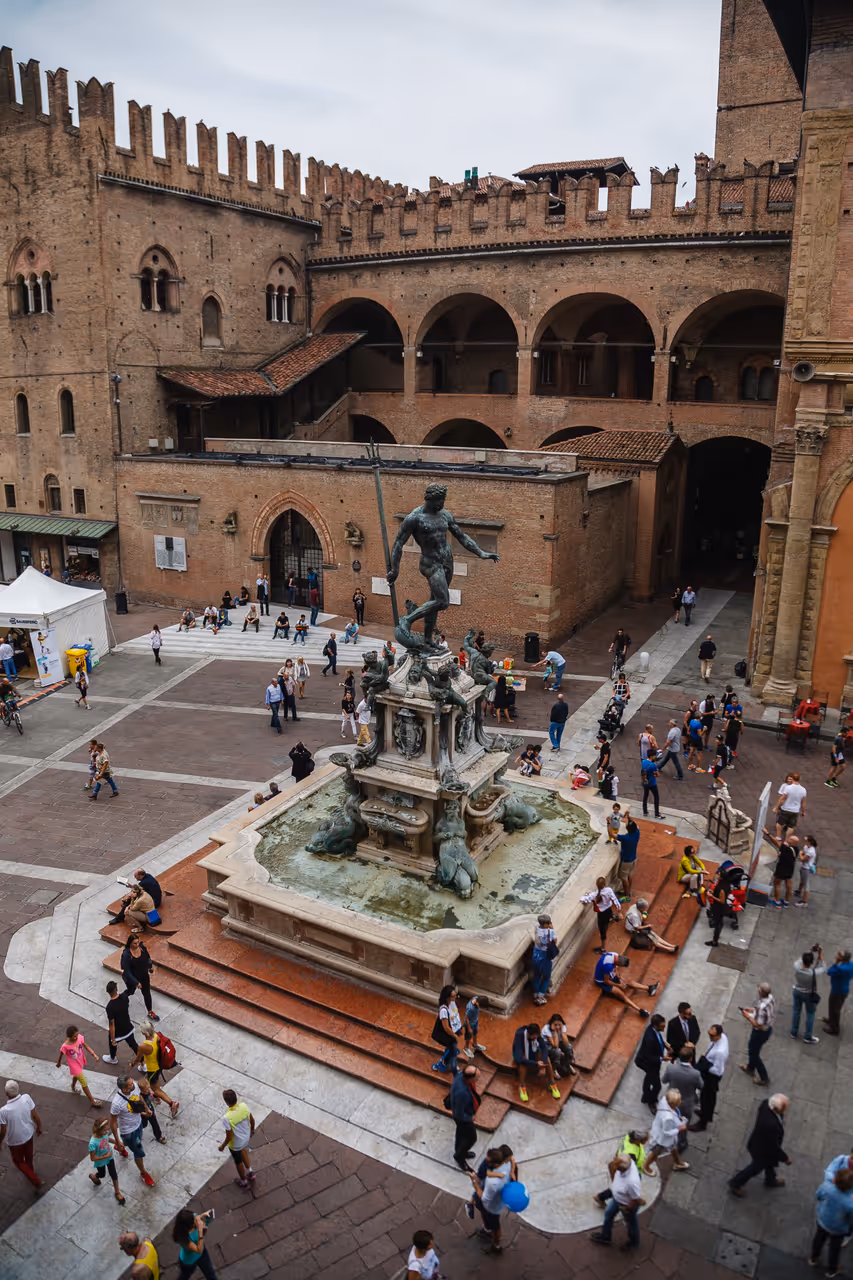 Fountain of neptune in Bologna