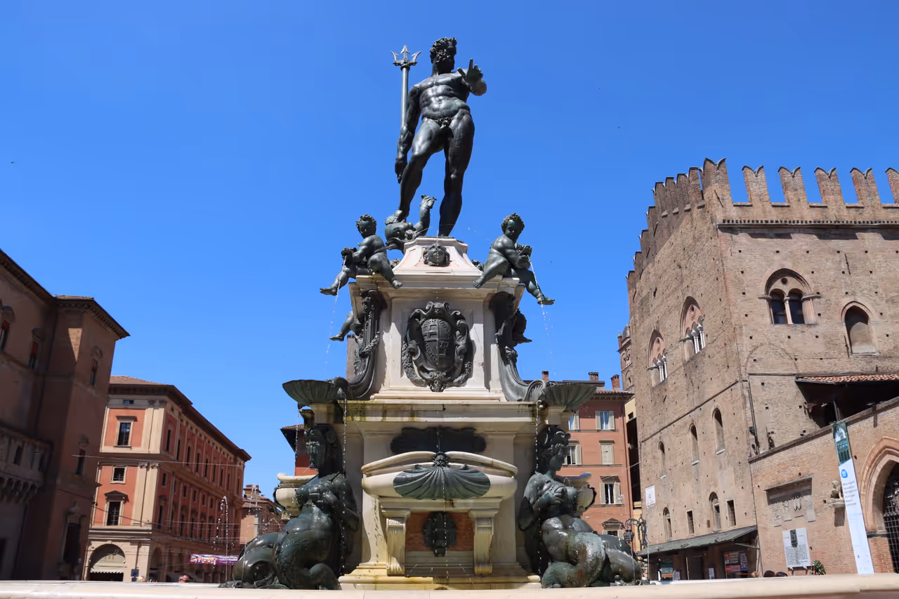 Fountain of neptune in Bologna