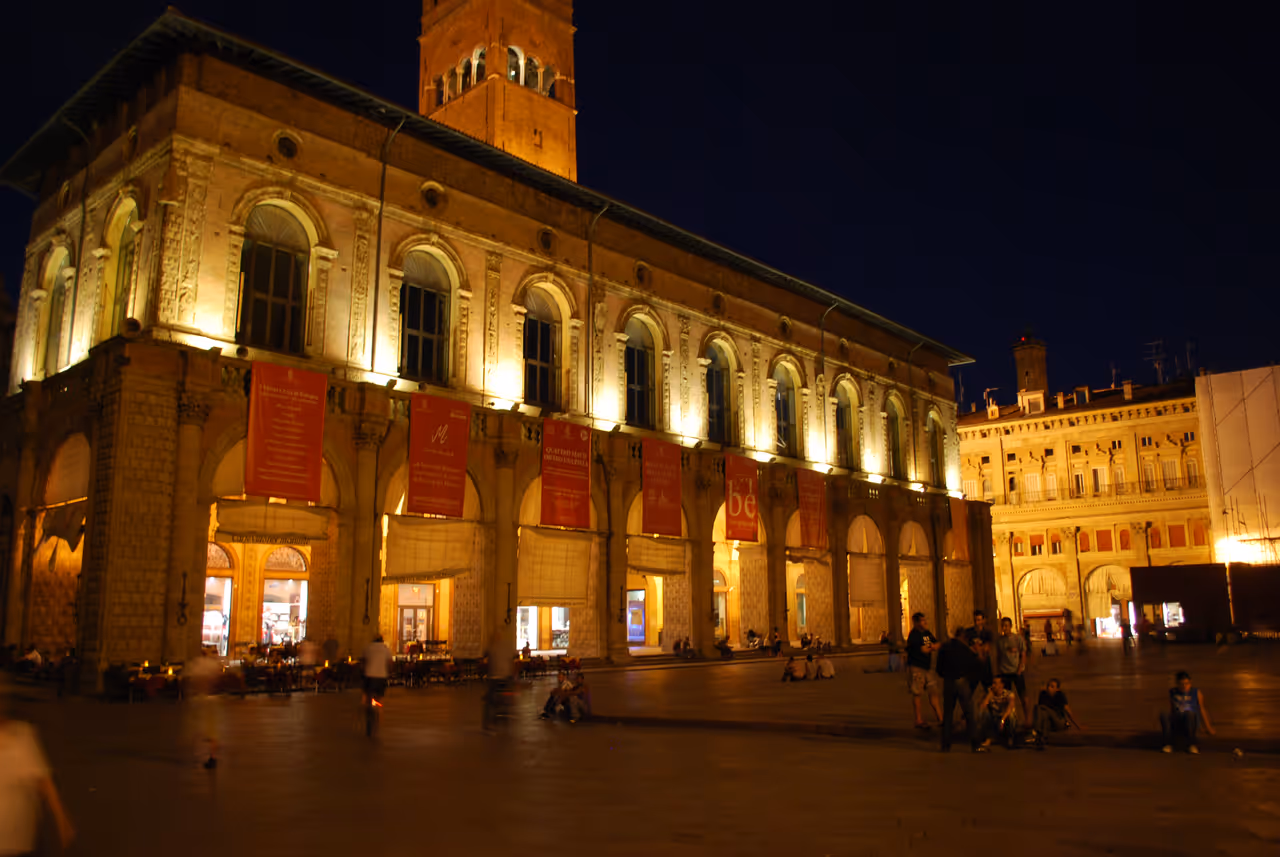 Piazza maggiore in Bologna