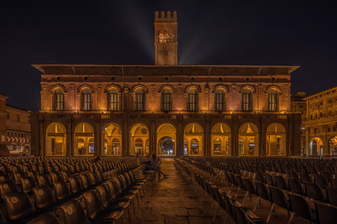 Piazza maggiore in Bologna