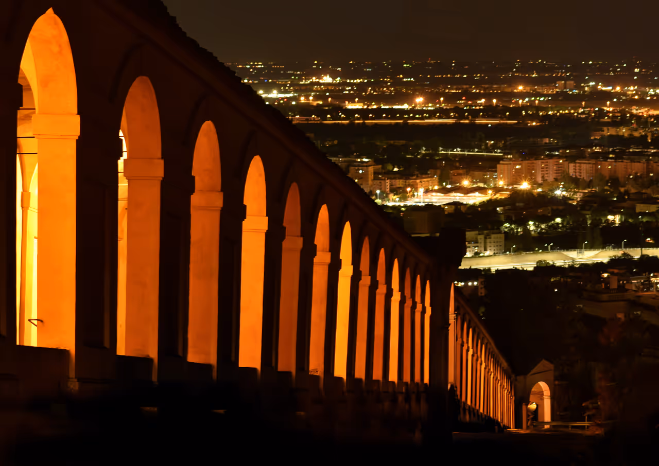 Sanctuary of the madonna of san luca in Bologna