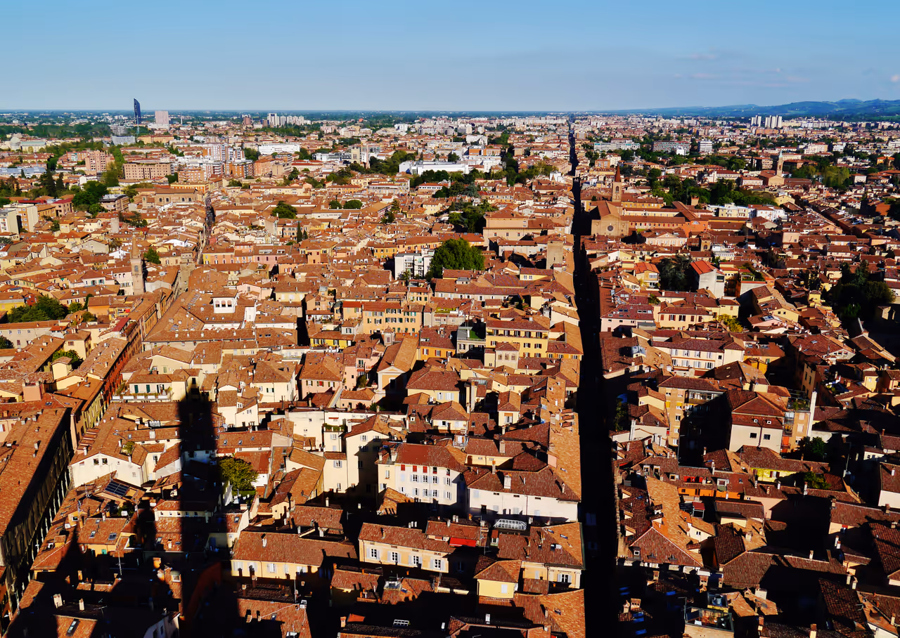 View from the Two towers in Bologna