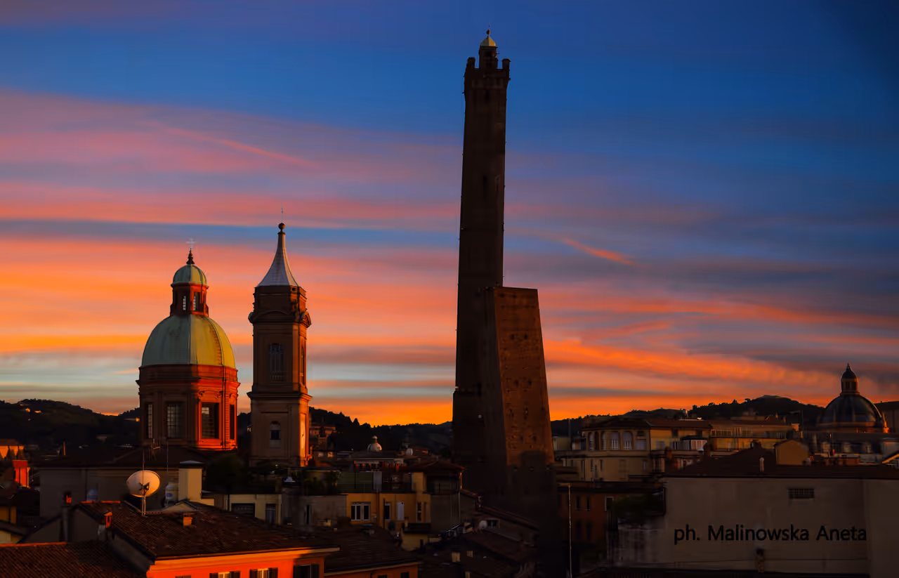 Two towers in Bologna