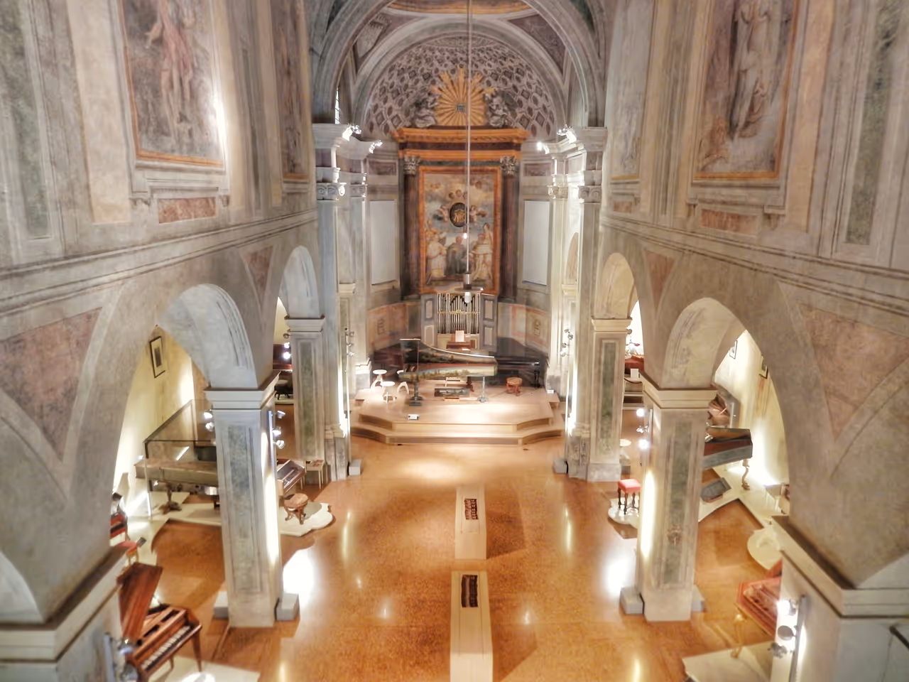 Inside Church of San Colombano
