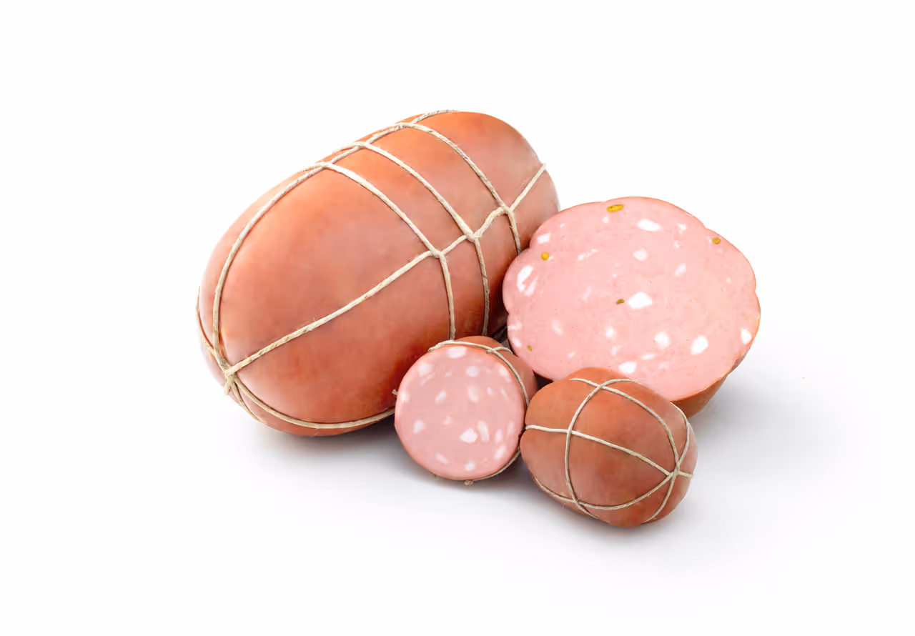 Mortadella sausage food in Bologna
