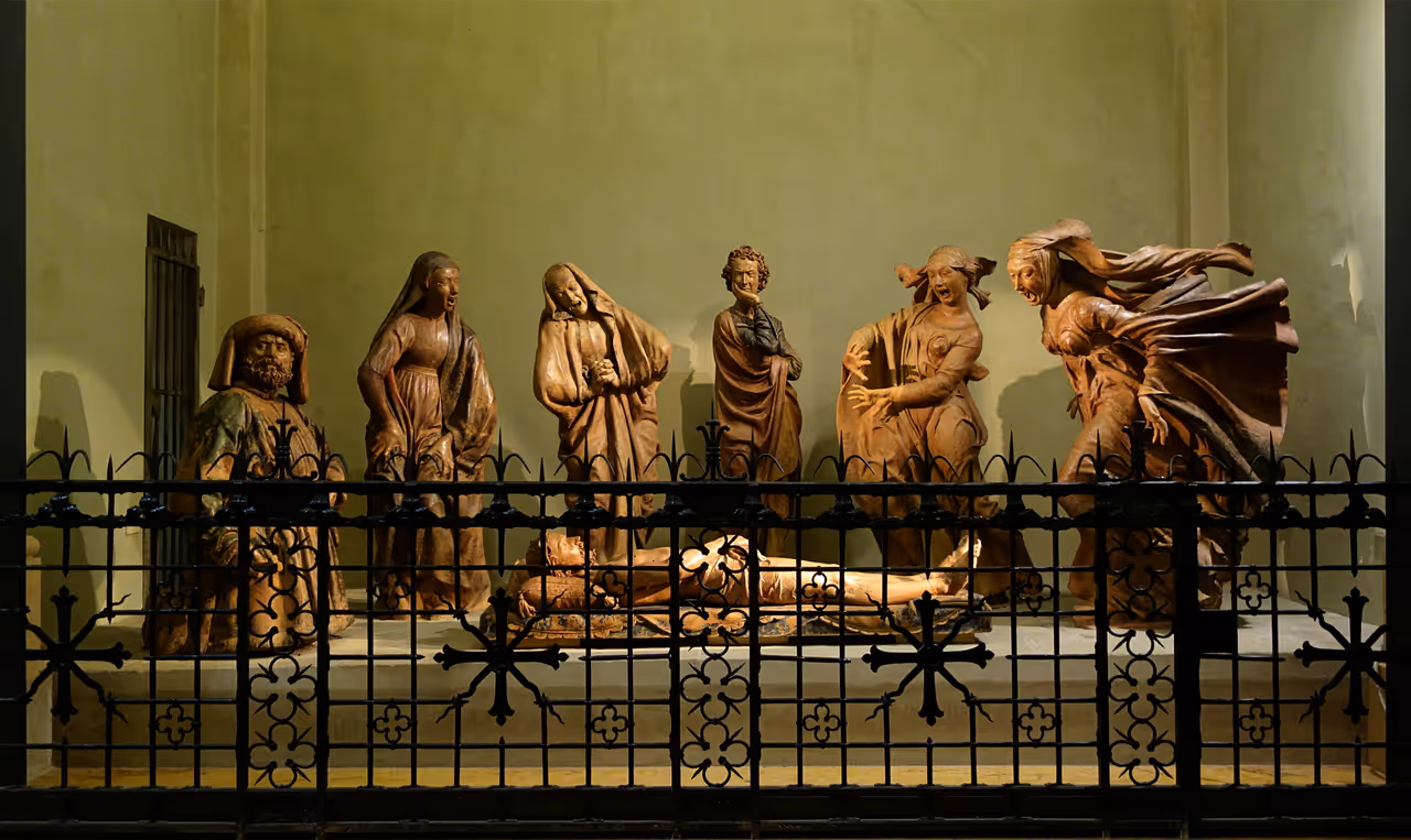 Lamentation over the dead christ in Bologna