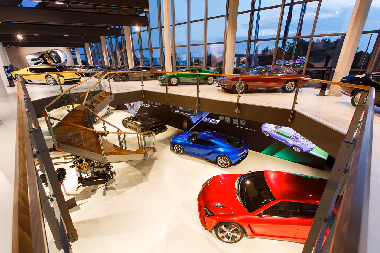 Lamborghini museum in Bologna