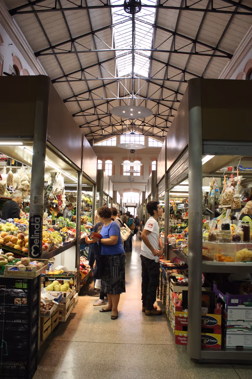 Herb market market in Bologna