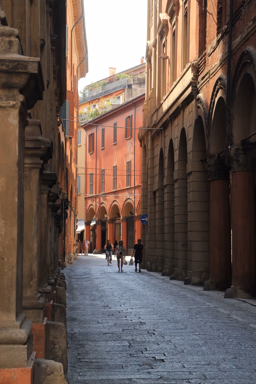 Zamboni street nightlife spot in Bologna