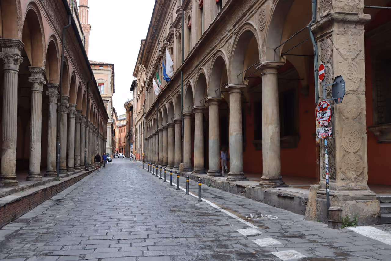Zamboni street nightlife spot in Bologna