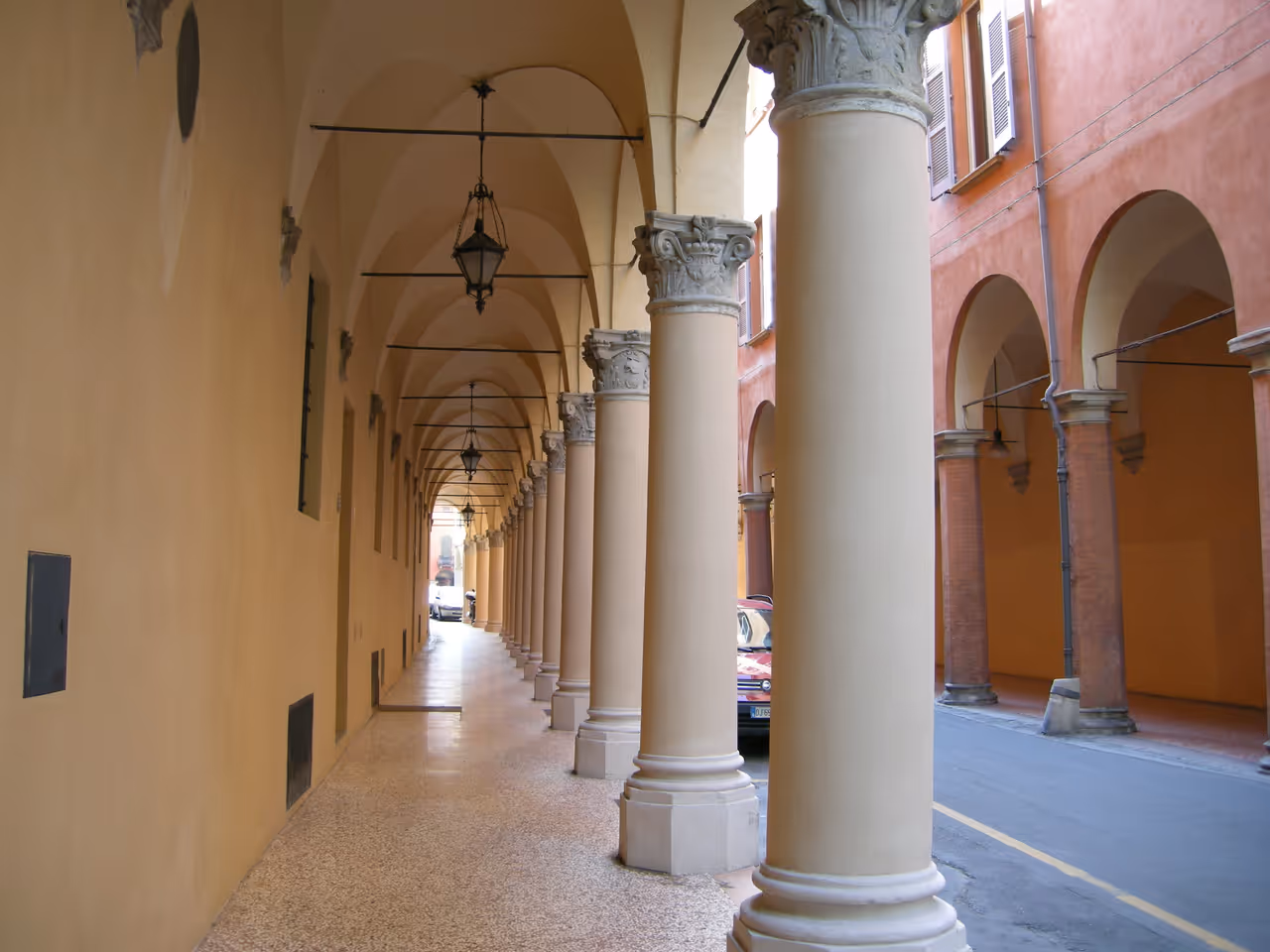 Porticoes of in Bologna