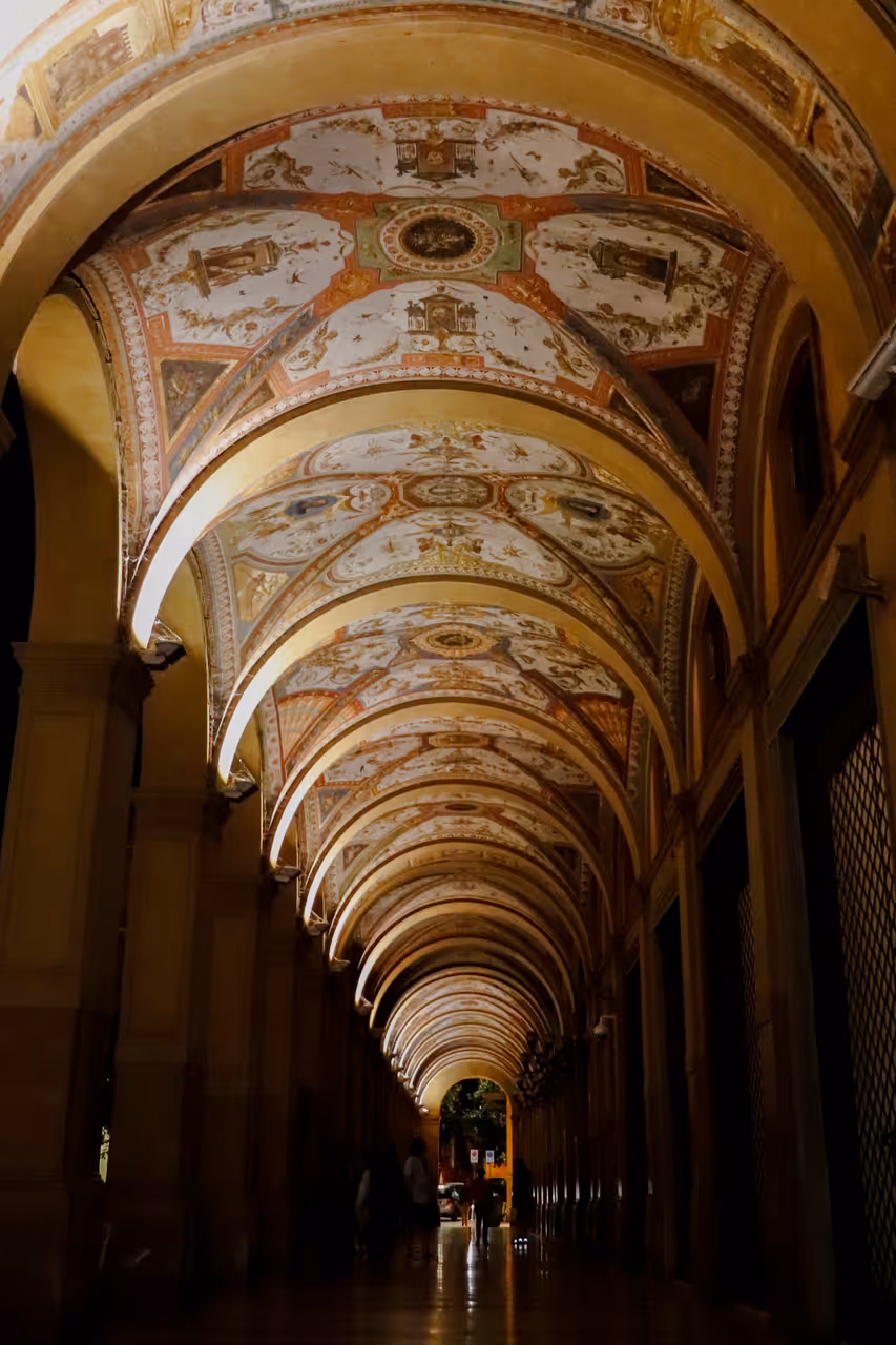 Porticoes of in Bologna