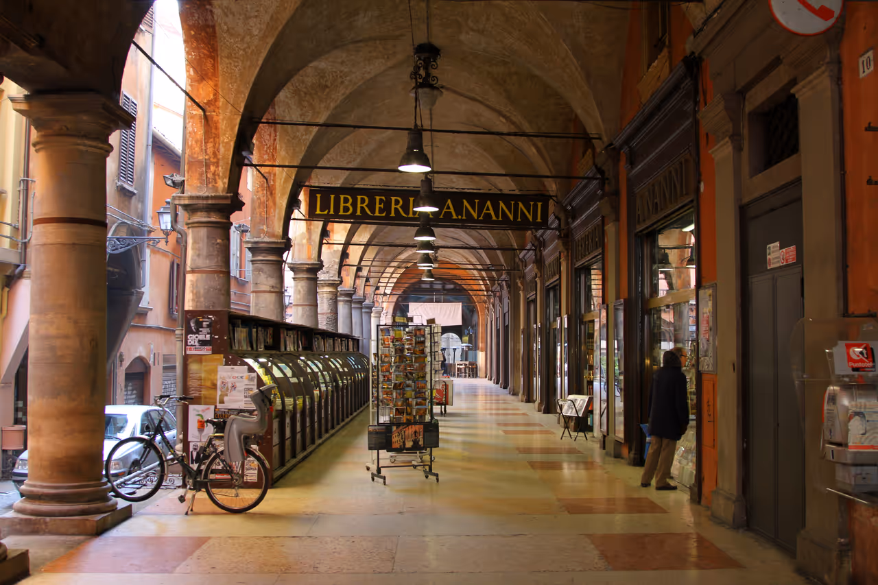 Porticoes of in Bologna