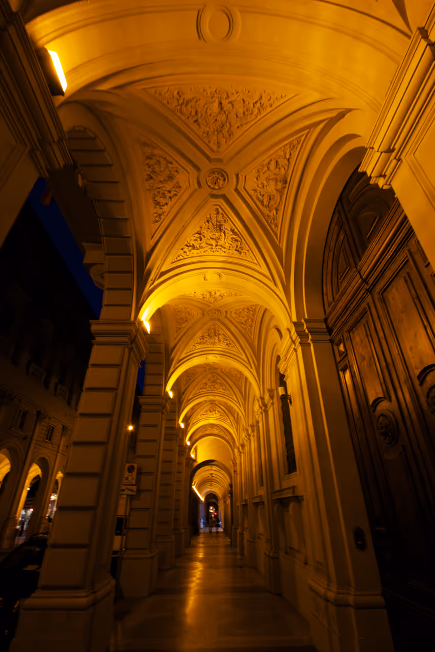 Porticoes of in Bologna