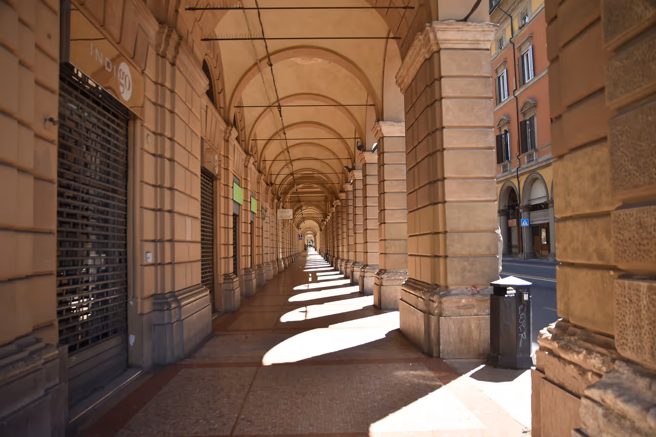 Porticoes of in Bologna