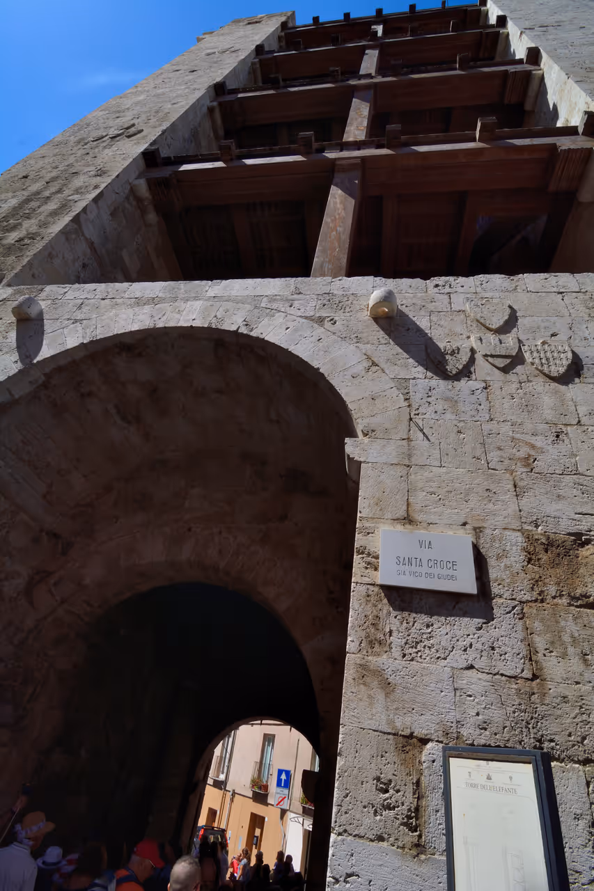 Elephant tower in Cagliari