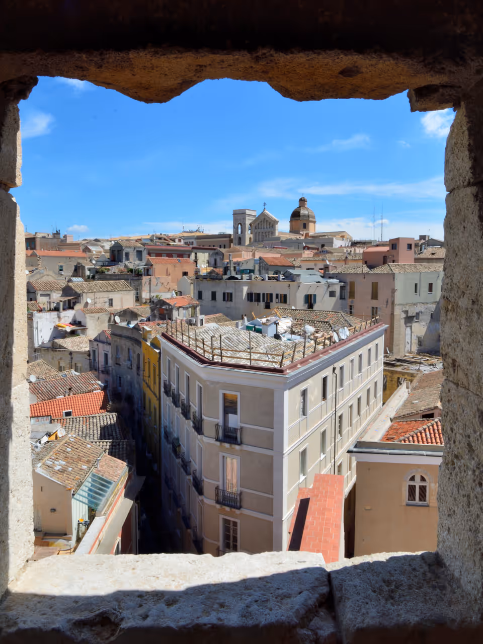 View from the Elephant tower in Cagliari