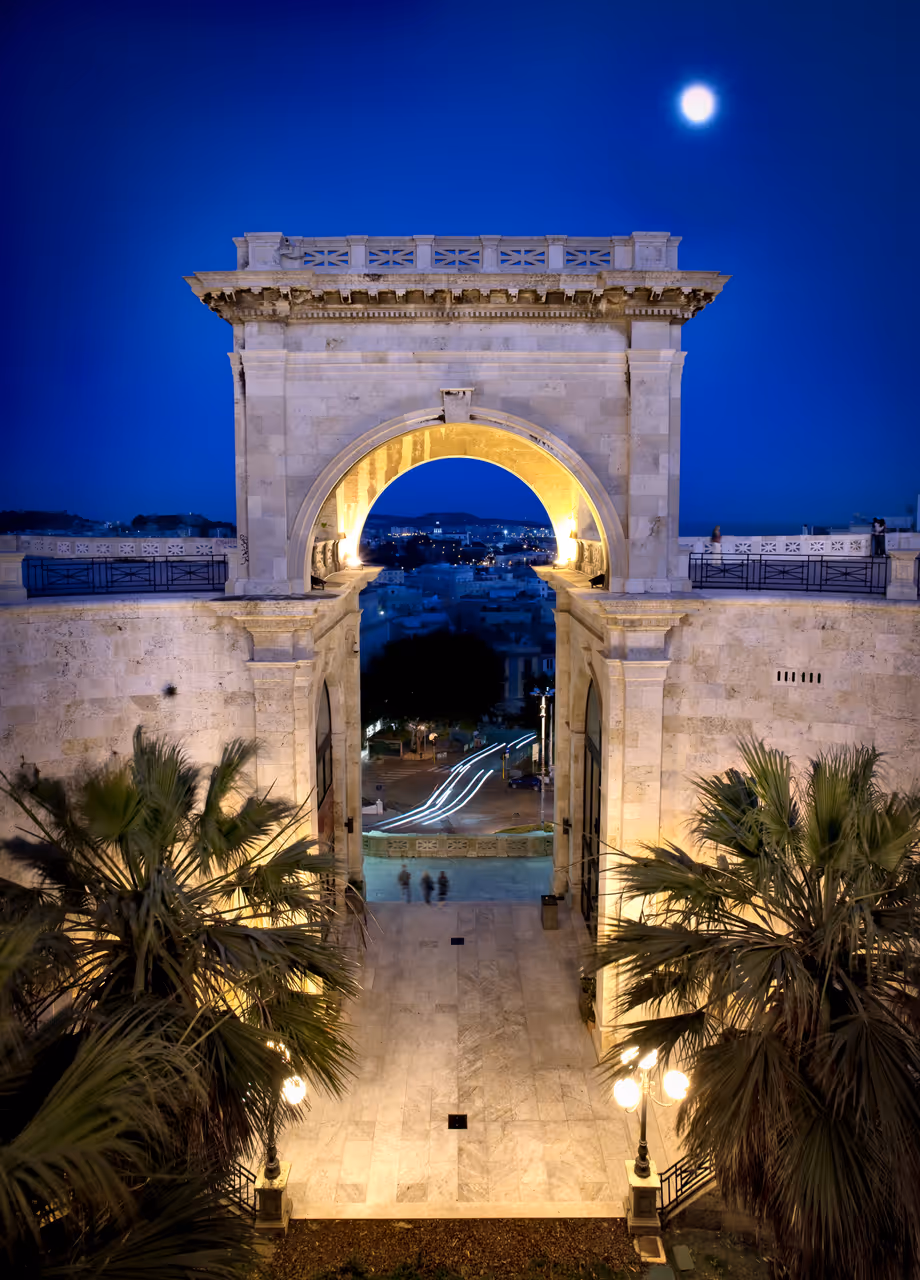 King Umberto I Triumphal arch on Saint Remy bastion