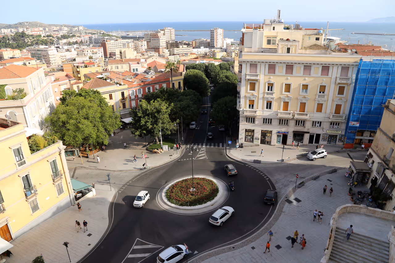 Cagliari from a bird's eye view