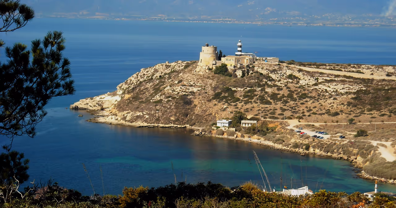 Coastal lighthouse ride cycling in Cagliari