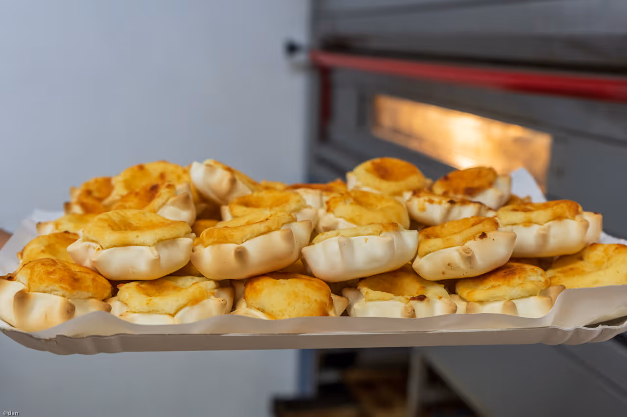 Saffron ricotta tartlets food in Cagliari