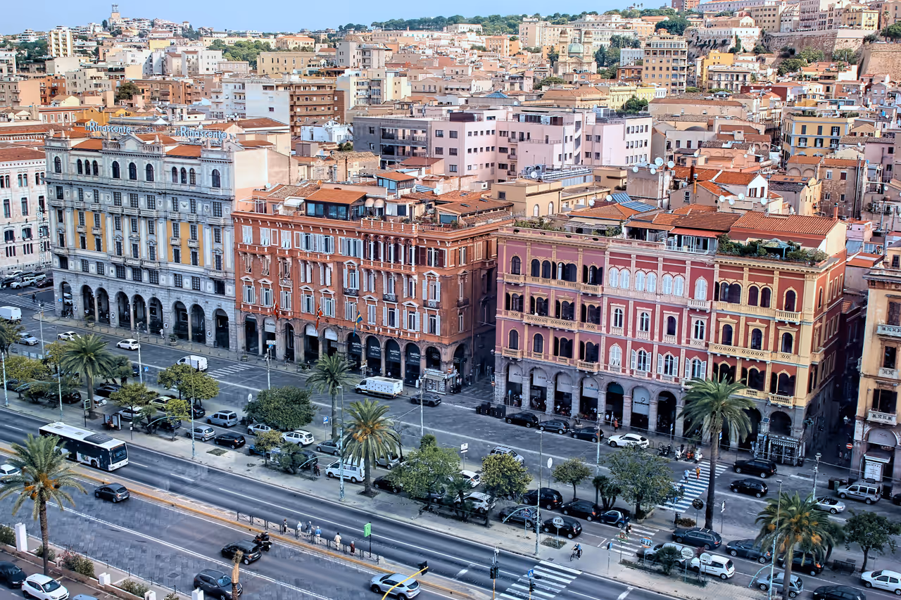 Marina district in Cagliari