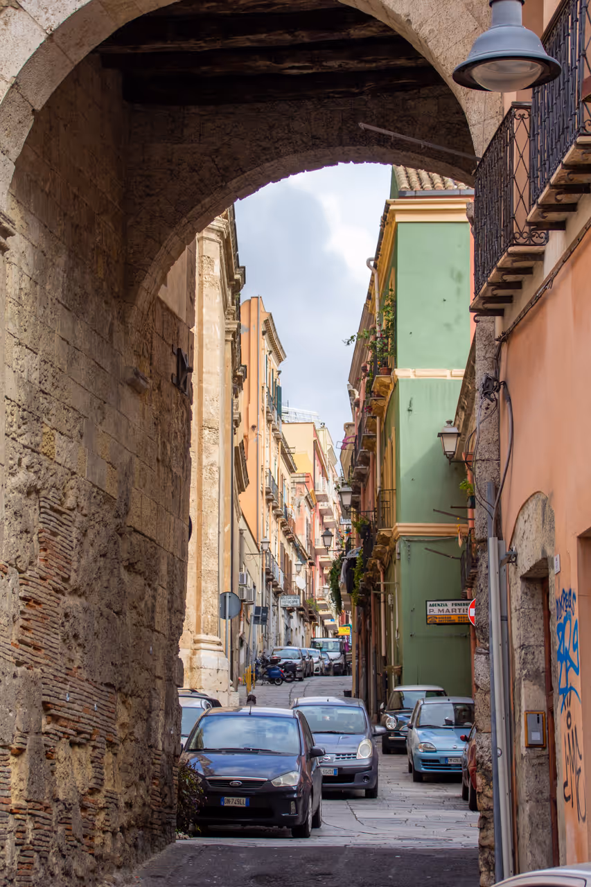 Stampace district in Cagliari