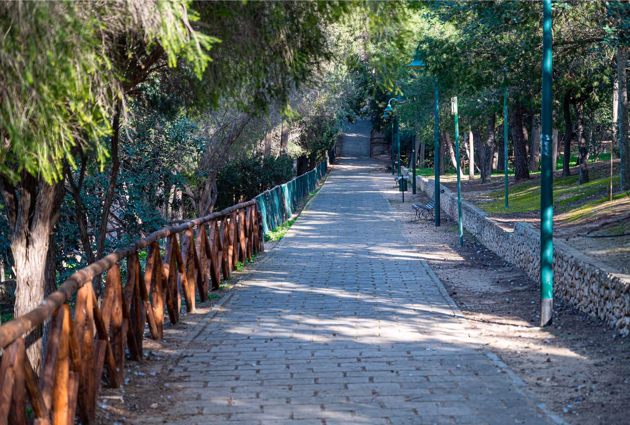 A path of the park of Monte Urpinu, Cagliari