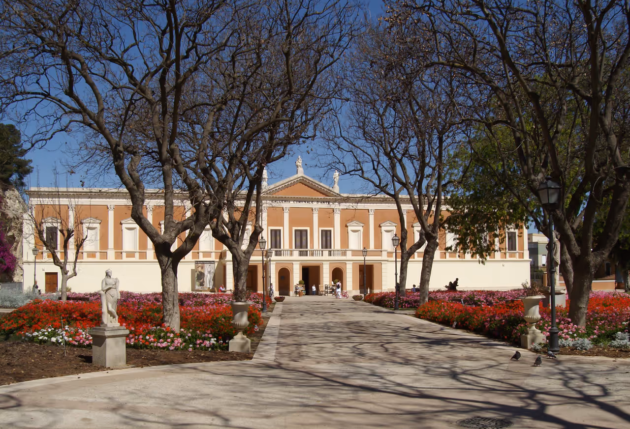 Public gardens of in Cagliari