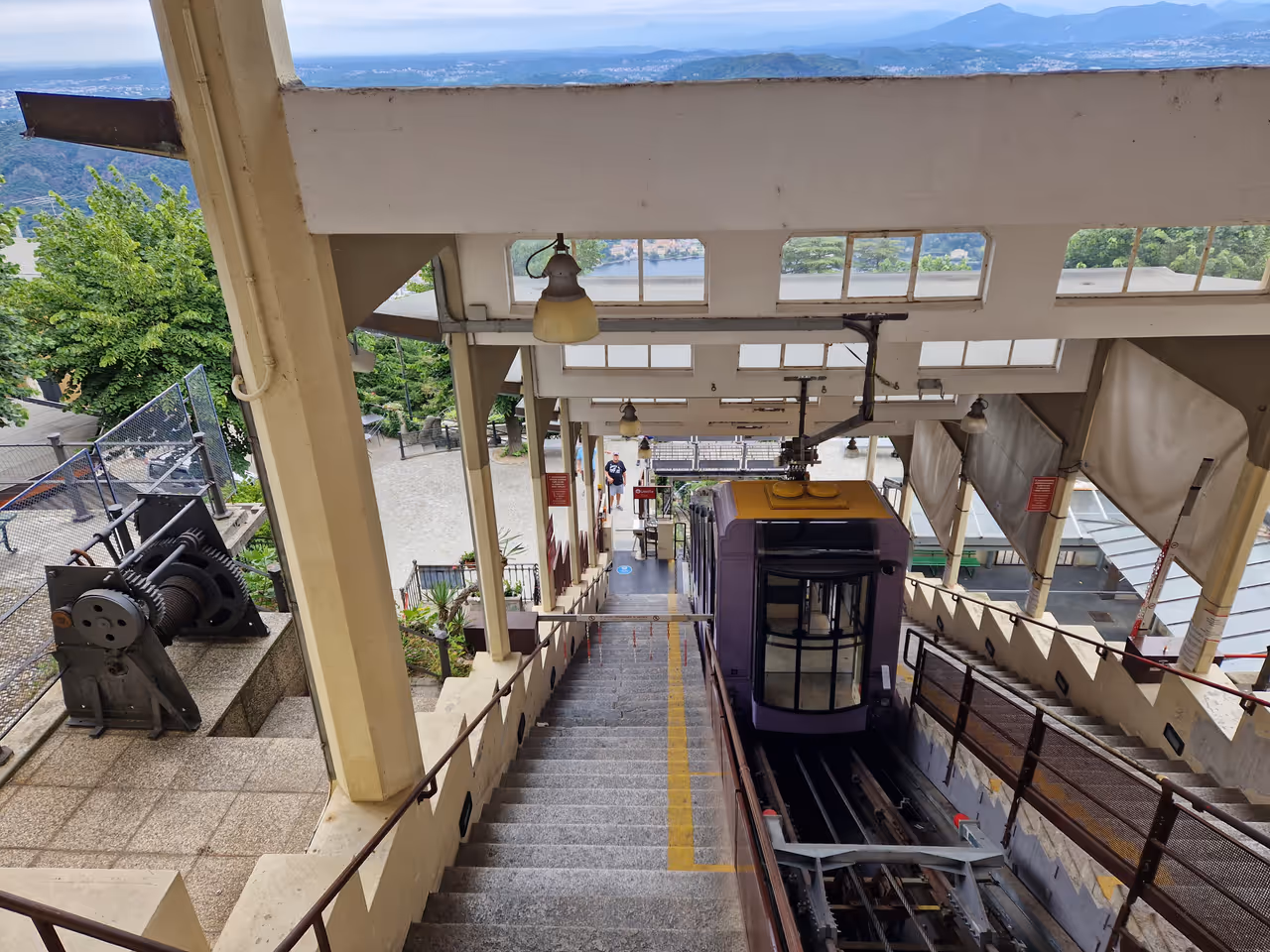 Brunate funicular in Como