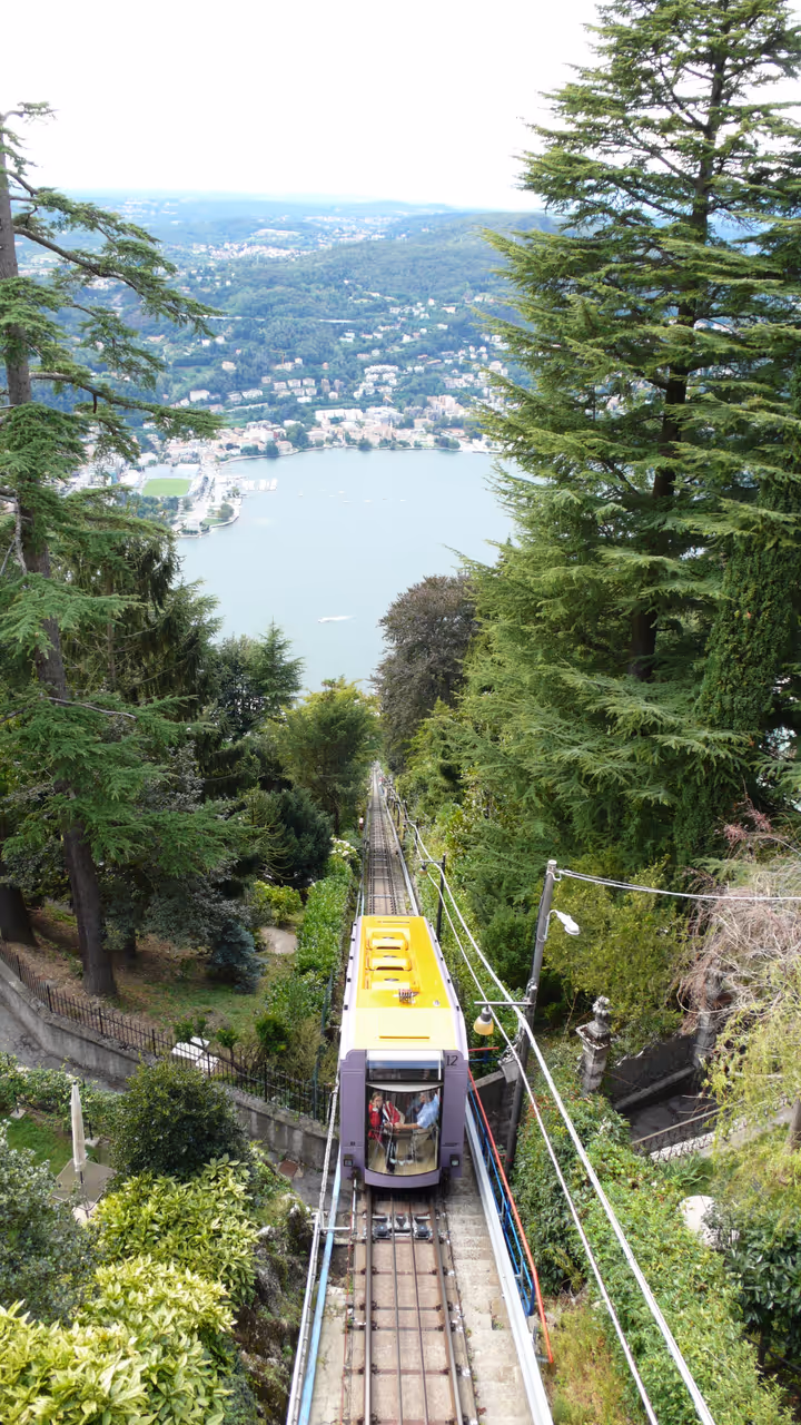 Brunate funicular in Como