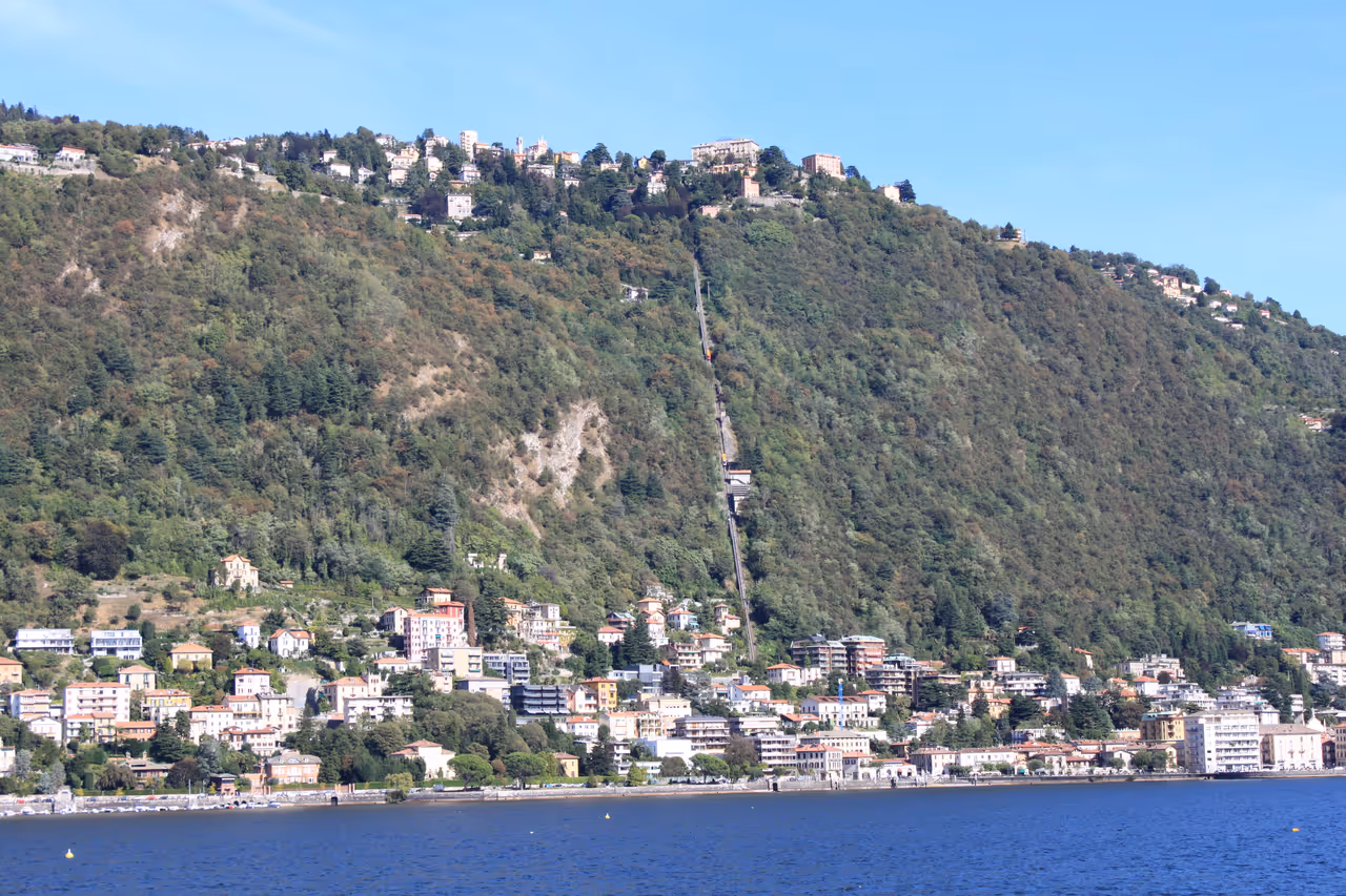 Brunate funicular in Como