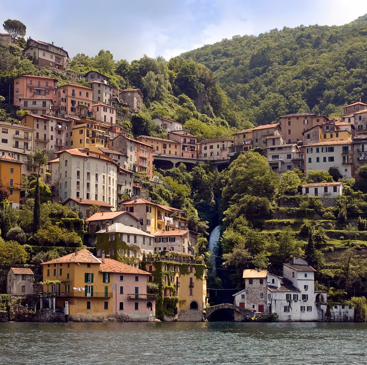 View of Nesso from the lake