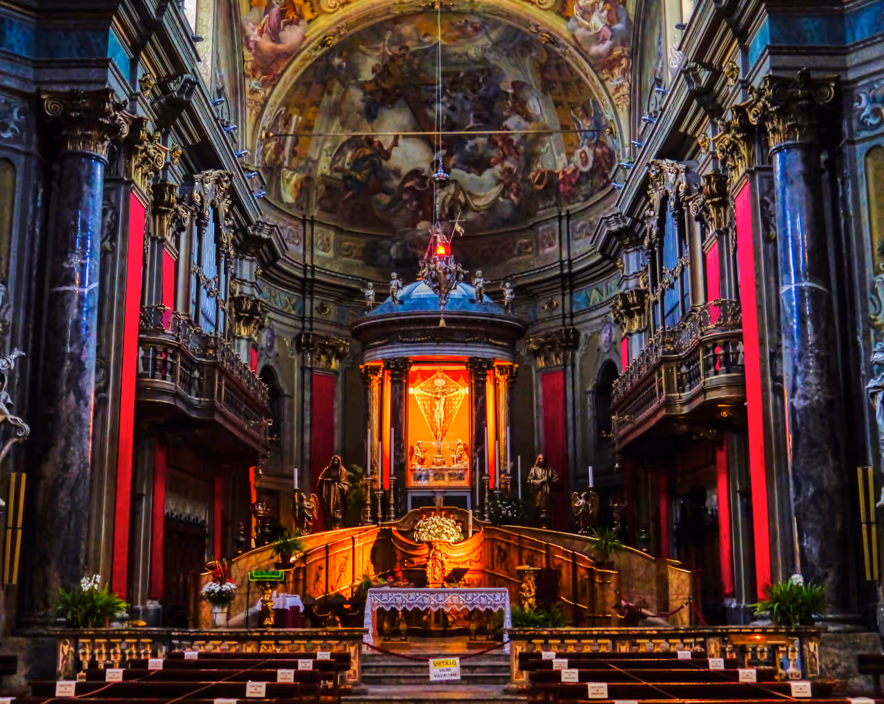 Sanctuary of the holy crucifix in Como