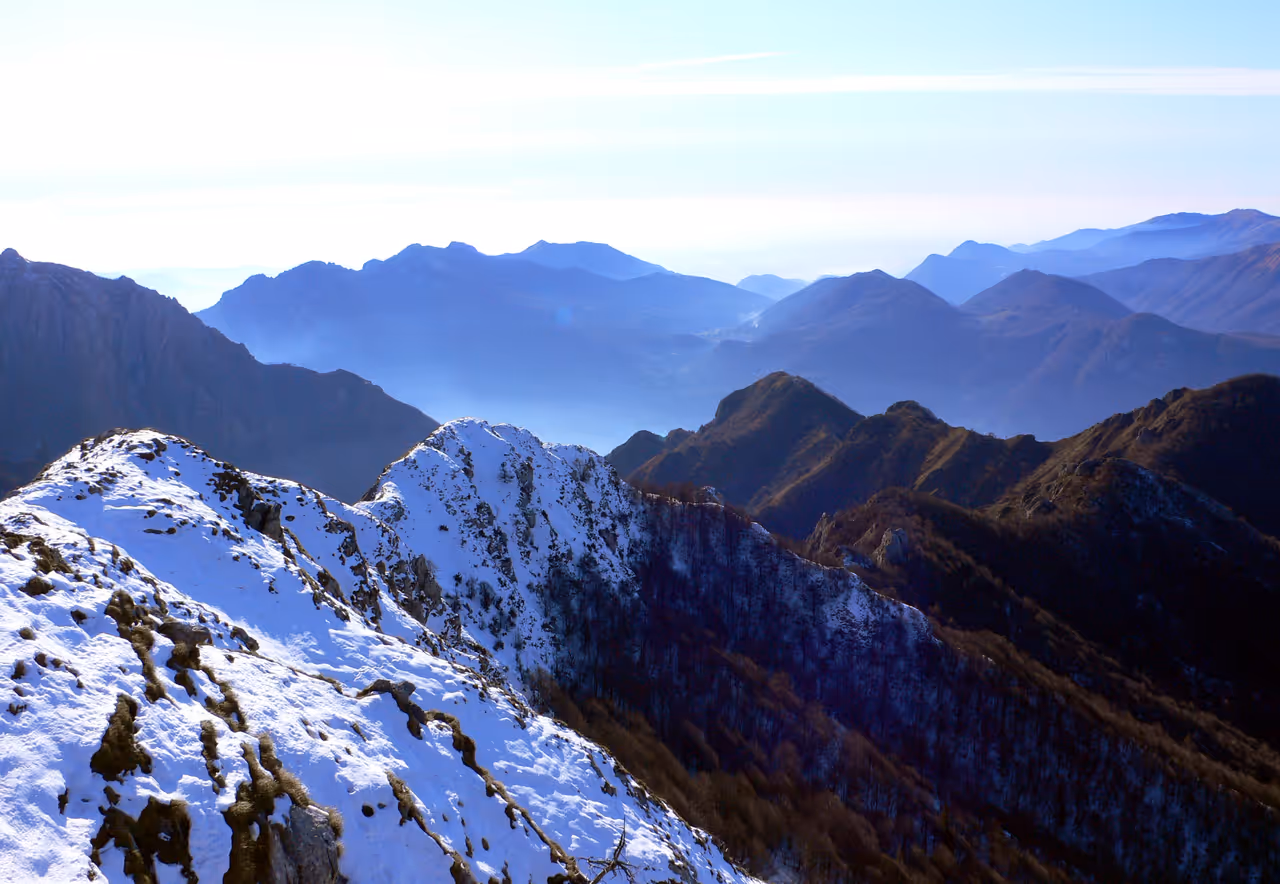 View from Mount croce in Como