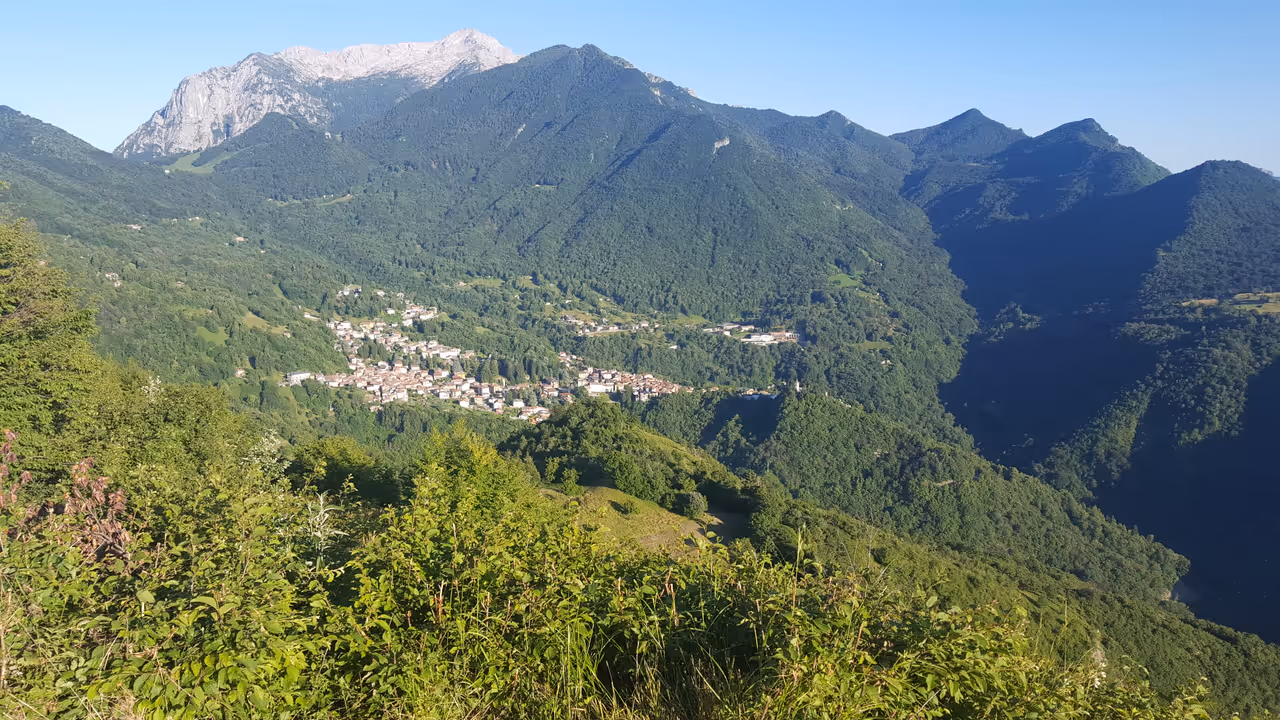 View from Mount croce in Como